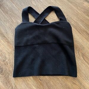 Abercrombie & Fitch Black Ribbed Top